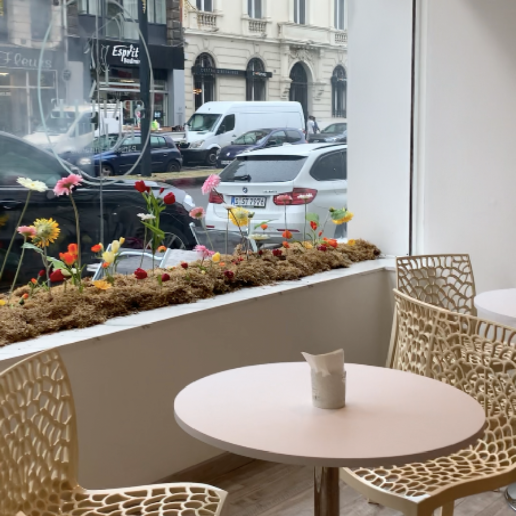 la spatule bleue pâtisserie vitrine