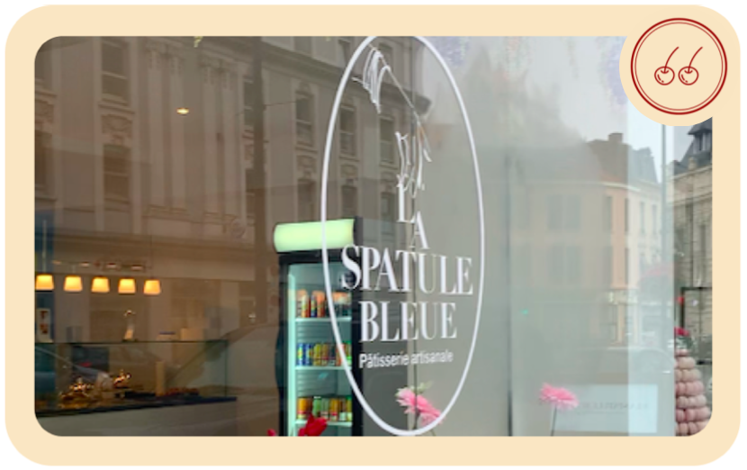 la spatule bleue devanture